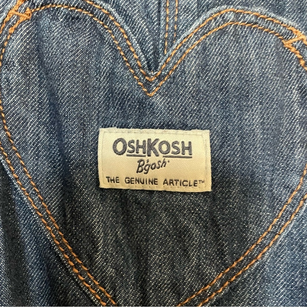 OshKosh B'gosh Blue Classic Denim Overalls - Picture 3 of 4